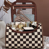 Sac de maquillage en PU pour femmes, mignon, organisateur de produits de toilette, pochette de maquillage de voyage étanche, trousse à cosmétiques Portable de grande capacité