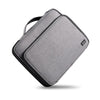 Grand organisateur électronique de voyage XXL, sac organisateur de câbles de 12.9 pouces pour accessoires électroniques Double couche grand antichoc C