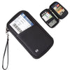 Portefeuille porte-passeport anti-RFID pour voyages en famille - Organisateur de documents avec emplacements pour cartes de crédit et pochette sécurisée pour articles essentiels
