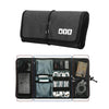 Pochette de cordon d'organisateur électronique, chargeur de câble de voyage, accessoires de téléphone, sac organisateur enroulable, étui de transport technique pour câbles USB