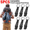 Bagage de voyage sangle fixe sac à dos sangle externe sangle Portable avec boucle de dégagement ajouter-un-sac sangle de bagage ceinture porte-veste
