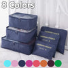 Sac de Voyage à Compression pour Vêtements et Chaussures, Cubes d'Emballage, Valise, Organisateurs de Bagages, Rangement à Domicile, 6 Pièces/Ensemble