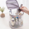 Sac de rangement de beauté transparent imperméable pour femmes, organisateur de toilette féminin, sac de lavage, sac de cosmétique de voyage, pochette à fermeture éclair pour maquillage