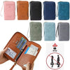 Portefeuille de passeport RFID multifonctionnel, porte-passeport RFID pour portefeuille essentiel de voyage, mallette de rangement antivol
