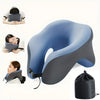 Oreiller de voyage en forme de U pour le cou et la colonne cervicale, avion, voiture, bureau, maison, appui-tête, soutien du cou, oreiller de couchage en mousse à mémoire de forme