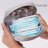 Pochette pour produits féminins résistante à l'eau, Kit de période Portable avec rangement discret des serviettes hygiéniques, pochette pour bonnets menstruels, 1 pièce